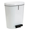 24200 DENOX PAPELERA CON PEDAL 25L BLANCA