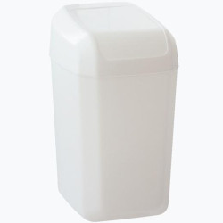 24650BL DENOX PAPELERA TAPA BASCULANTE TROYA 30L BLANCO