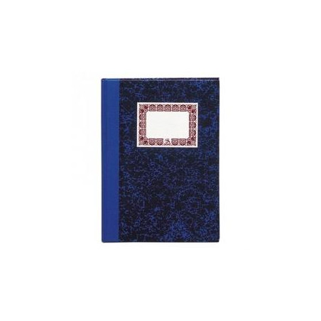 09950 DOHE CUADERNO CARTONÉ 100H FOLIO NATURAL 70GR RAYADO HORIZONTAL AZUL