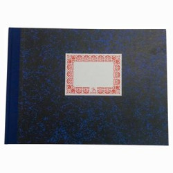 09971 DOHE CUADERNO CARTONÉ 100H FOLIO APAISADO RAYADO HORIZONTAL 70GR AZUL