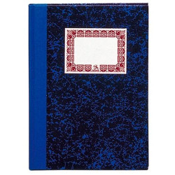 09981 DOHE CUADERNO CARTONÉ ÍNDICE 80H CUARTO NATURAL RAYADO HORIZONTAL 70GR AZUL