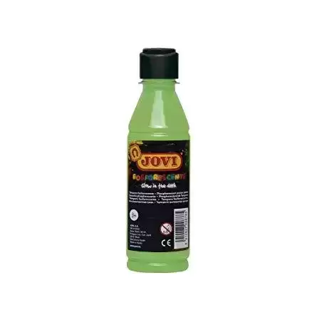 51917 JOVI TÉMPERA FOSFORESCENTE VERDE BOTELLA DE 250ML