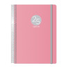 12688-2025 DOHE AGENDA ANUAL MEMPHIS ESPIRAL 15X21CM D/P CIERRE C/GOMA PP ROSA 2025