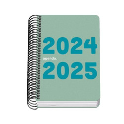 51765 DOHE AGENDA ESCOLAR A6 ESPIRAL DP MEMORY BASIC CUBIERTA PP VERDE 2024-2025