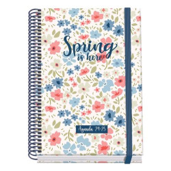 51768 DOHE AGENDA ESCOLAR A5 ESPIRAL SV SPRING PRIME CARTÓN FORRADO PLASTIFICADO 2024-2025