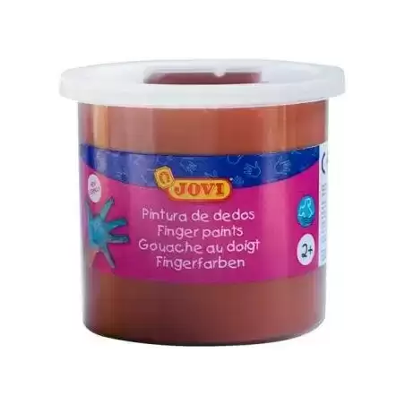 56012 JOVI ESTUCHE 5 BOTES PINTURA DE DEDOS 125ML MARRÓN