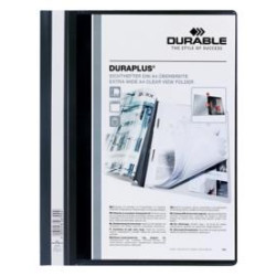 257901 DURABLE CARPETA DE PRESENTACIÓN DURAPLÚS FÁSTENER A4 PLÁSTICO NEGRO -25U-