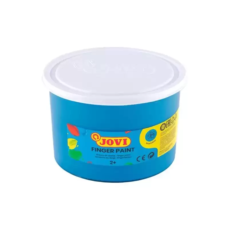 56121 JOVI PINTURA DE DEDOS FINGER PAINT BOTE 500ML UNICOLOR AZUL