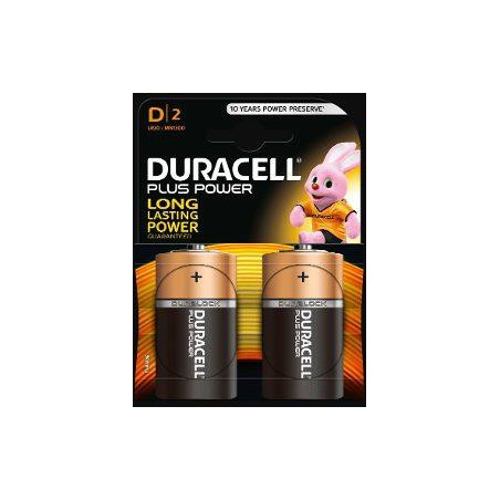 940281 DURACELL PILAS PLUS POWER L2 DLR20 ALCALINAS D 1.5V PACK-2