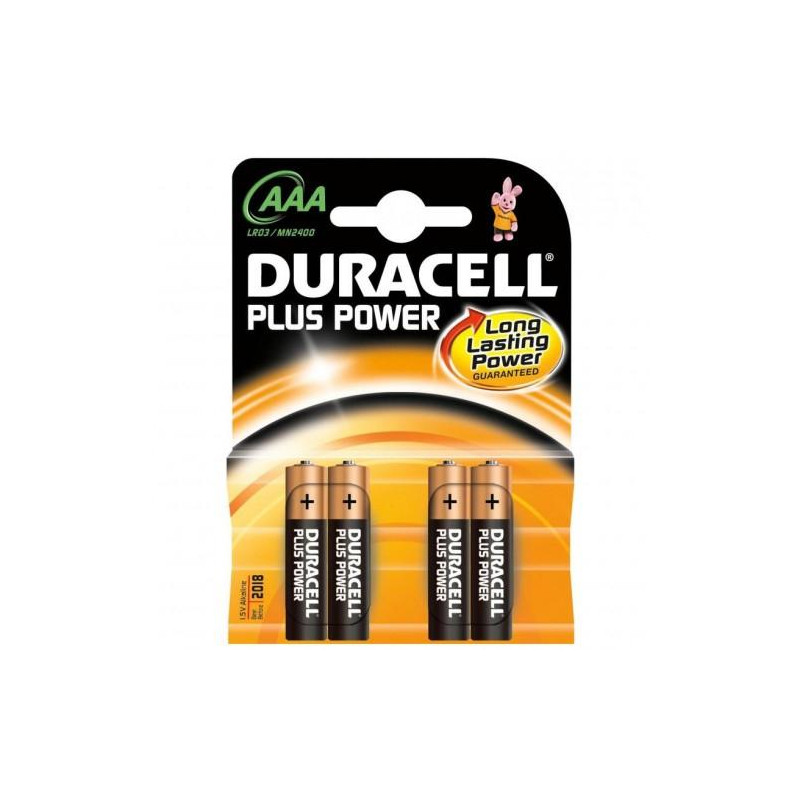 942796 DURACELL PILAS PLUS POWER LR03 ALCALINAS AAA 1.5V PACK-4