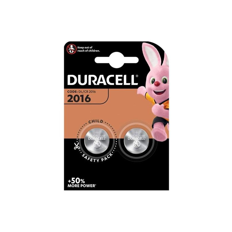 DL/CR2016 DURACELL PILA BOTÓN CR2016 3V -BLISTER 2U-