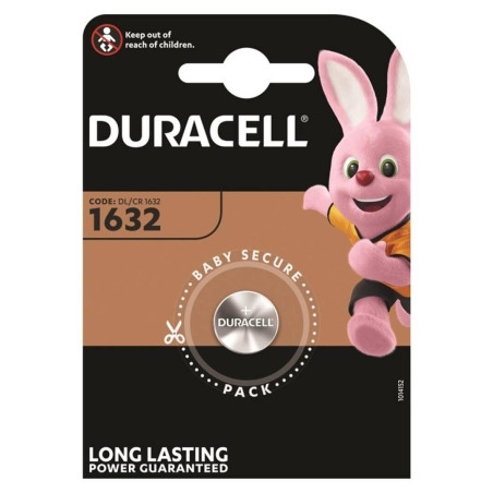 DRB1632 DURACELL PILAS PLANAS DE LITIO 3V - CR1632 BLISTER 1 UNIDAD