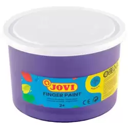 56123 JOVI PINTURA DE DEDOS FINGER PAINT BOTE 500ML UNICOLOR VIOLETA