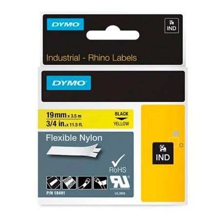 18491 DYMO RHINO CINTA DE ETIQUETAS INDUSTRIAL ADHESIVA ID1-19