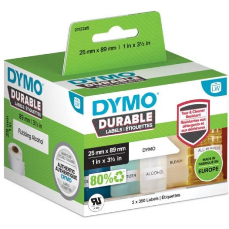 2112288 DYMO CINTA ADHESIVA DURABLE LABELWRITER LABELS 59MMX190MM