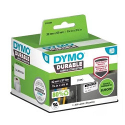 2112289 DYMO CINTA DE ETIQUETAS DE ENVÍO BLANCO DE 2LW DURABLE 2-1/4" X 1-1/4" (57MM X 32MM) 800 ETIQUETAS