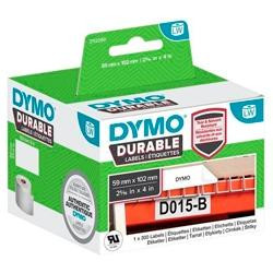 2112290 DYMO CINTA ADHESIVA DURABLE LABELWRITER LABELS 102X59MM  NEGRO SOBRE FONDO BLANCO