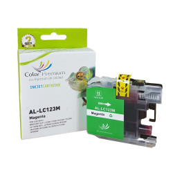 LC123M magenta cartucho de tinta compatible con Brother LC 123 / LC-121
