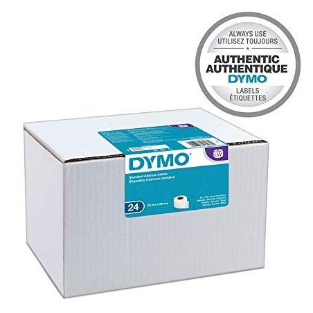 S0722360 DYMO CINTA DE ETIQUETAS DE ENVÍO BLANCO DE 28X89MM (24 ROLLOS) PARA ROTULADORA LABELWRITER