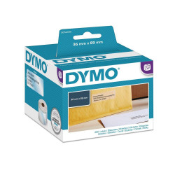 S0722410 DYMO CINTA DE ETIQUETAS DE ENVÍO PLÁSTICO TRANSPARENTE DE 89X36MM (260 PÁGINAS) PARA ROTULADORA LABELWRITER