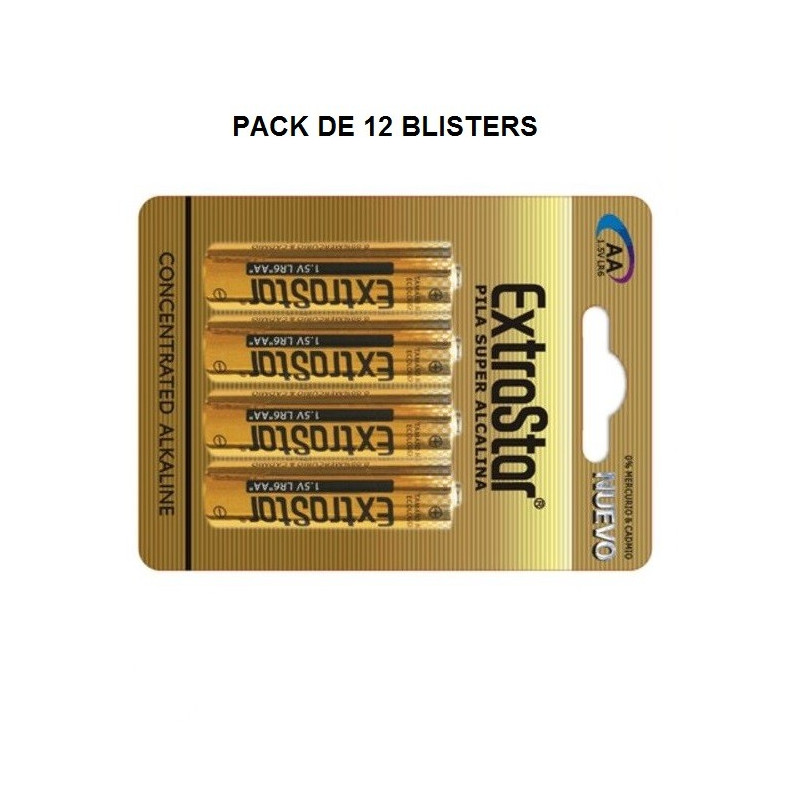 Pilas Alcalinas AA pack de 48 pilas ( 12 blisters ) JLR6/4B