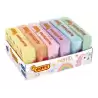 70/6P JOVI PLASTILINA PASTILLA 50GR COLORES SURTIDOS PASTEL CAJA 6 UD