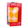 17865 APLI GOMETS REDONDOS 33MM ROLLO AMARILLO -ROLLO 708 UNIDADES-