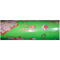 1-BOB31-16 DM BOBINA DE PAPEL DE REGALO 31CM X 70M S/100 DISEÑO 31-16 ESTAMPADO MULTICOLOR