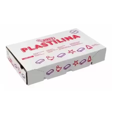 7001 JOVI PLASTILINA SCHOOL PASTILLA 50GR BLANCO CAJA 30 UD