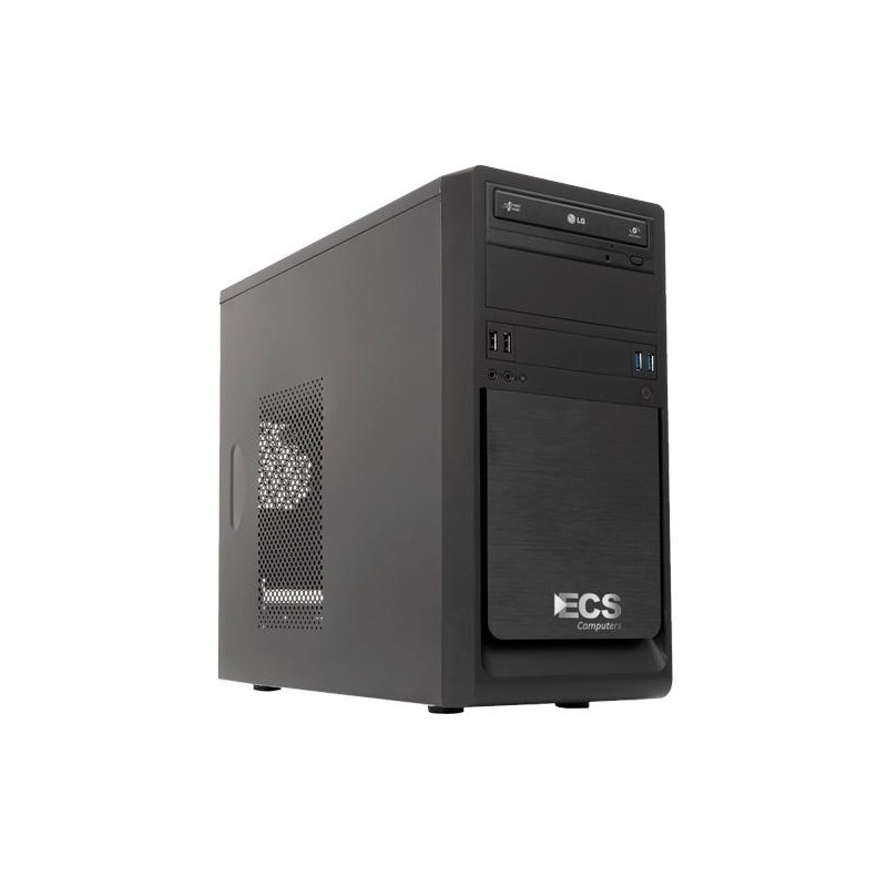 332B40A00023023 ECS ORDENADOR DE SOBREMESA UK6023 INTEL I3-10100 H10M-K 8GB RAM  500GB SSD DVDRW WINDOWS 11 3 AÑOS DE GARANTÍA