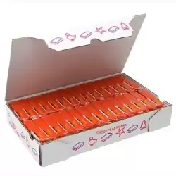 7004 JOVI PLASTILINA SCHOOL PASTILLA 50GR NARANJA CAJA 30 UD