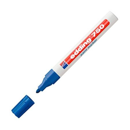 750-03 EDDING MARCADOR PERMANENTE 750 TINTA OPACA BRILLANTE AZUL