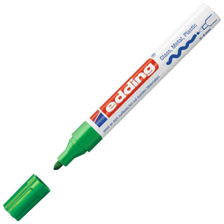 750-04 EDDING MARCADOR PERMANENTE 750 TINTA OPACA BRILLANTE VERDE