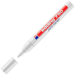 750-49 EDDING MARCADOR PERMANENTE 750 TINTA OPACA BRILLANTE BLANCO