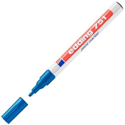 751-03 EDDING MARCADOR PERMANENTE 751 TINTA OPACA BRILLANTE AZUL