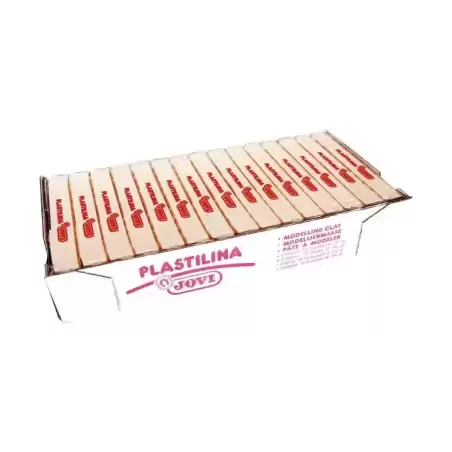 7101 JOVI PLASTILINA SCHOOL PASTILLA 150GR BLANCO CAJA 15 UD