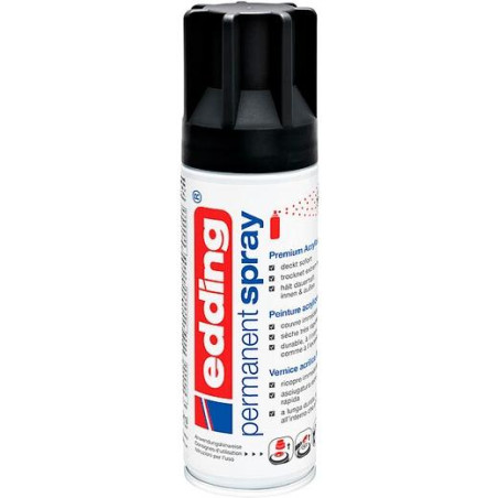 5200-901 EDDING PINTURA PERMANENTE EN SPRAY BOTE 200ML NEGRO MATE