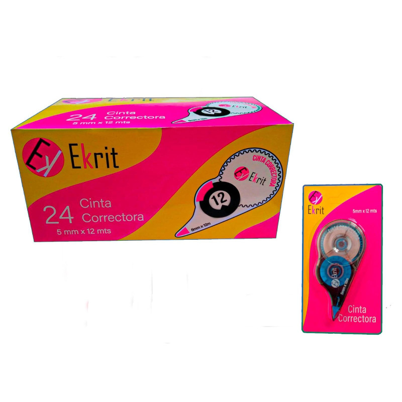 CORRECTION TAPE EKRIT CINTA CORRECTORA 5MM X 12M BLISTER