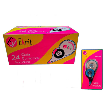 CORRECTION TAPE EKRIT CINTA CORRECTORA 5MM X 12M BLISTER