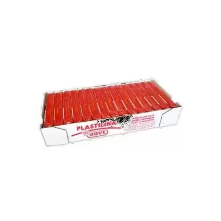 7105 JOVI PLASTILINA SCHOOL PASTILLA 150GR ROJO CAJA 15 UD
