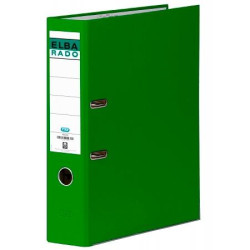 100022671 ELBA ARCHIVADOR PALANCA RADO CHIC LOMO 80MM FOLIO FORRADO PVC VERDE