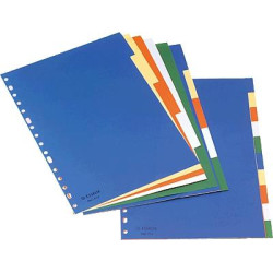 400068999 ELBA SEPARADORES PP FOLIO 120 MICRAS 16 TALADROS 10 COLORES