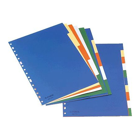 400068999 ELBA SEPARADORES PP FOLIO 120 MICRAS 16 TALADROS 10 COLORES