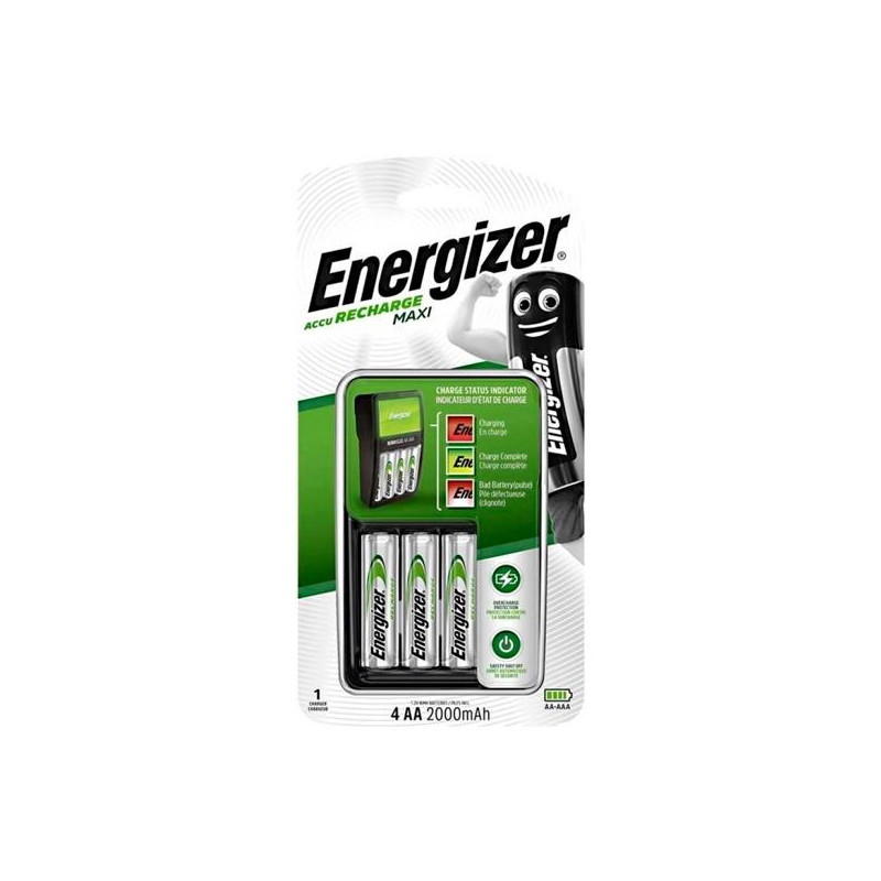 962473 ENERGIZER CARGADOR DE PILAS AAA/AA (4 PILAS RECARGABLES 4AA INCLUIDAS)