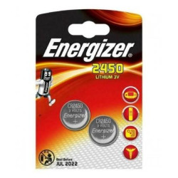 EGBCR24502 ENERGIZER PILAS PLANAS DE LITIO 3V - CR2450 (2 PACK)