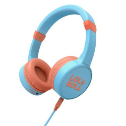 451166 ENERGY HEADPHONES LOL&ROLL POP KIDS BLUE