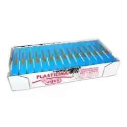 7112 JOVI PLASTILINA SCHOOL PASTILLA 150GR AZUL CLARO CAJA 15 UD