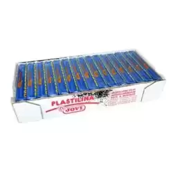 7113 JOVI PLASTILINA SCHOOL PASTILLA 150GR AZUL OSCURO CAJA 15 UD