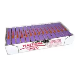 7114 JOVI PLASTILINA SCHOOL PASTILLA 150GR LILA CAJA 15 UD