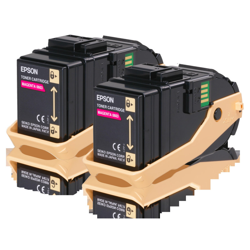 C13S050607 EPSON ACULASER C9300 TONER MAGENTA (PACK 2)